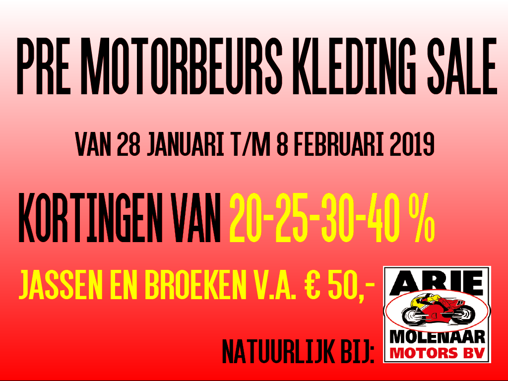 2020 Pre Motorbeurs Sale 2020 Pre Motorbeurs Sale