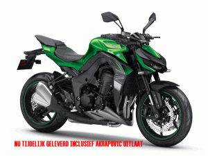 Kawasaki-Z1000-groen-Nu tijdelijk geleverd inclusief Akrapovic uitlaat