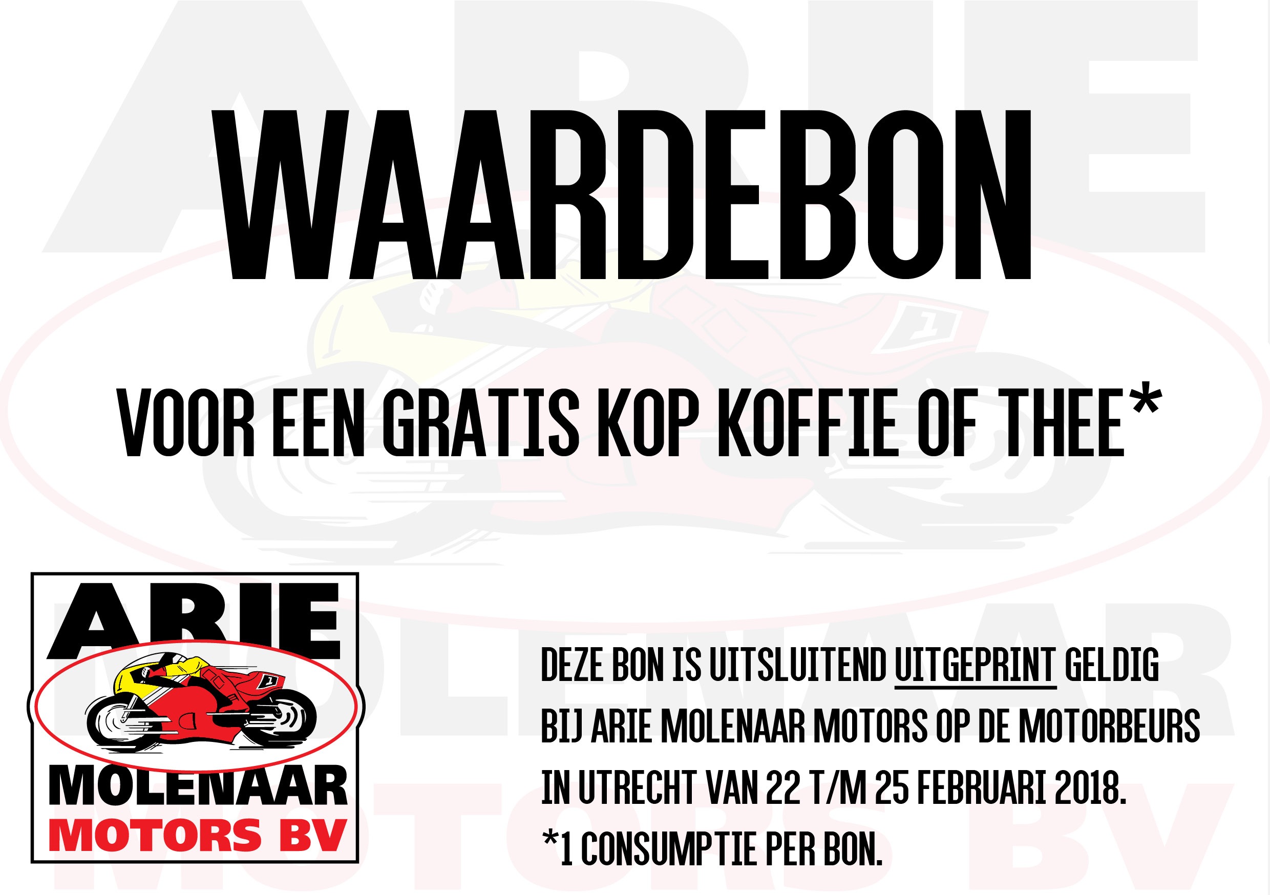waardebon koffie MBU 2018